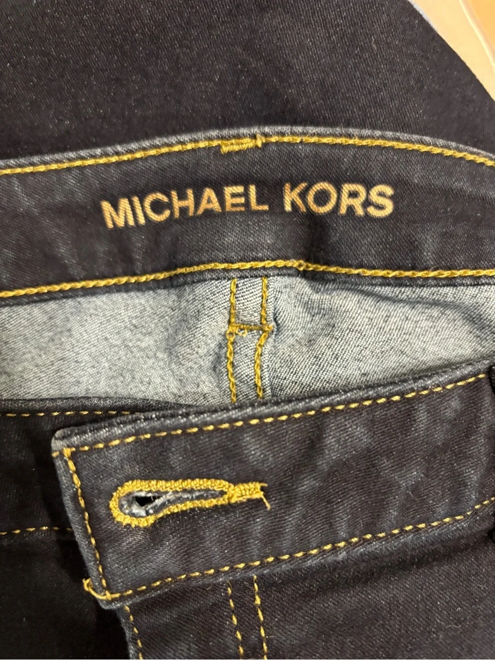 Michael Kors Women's Izzy Skinny Dark Blue Jeans